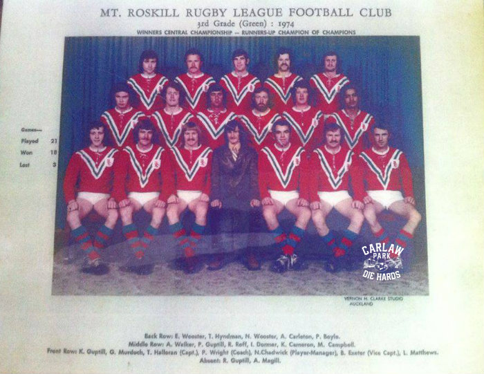 Mt Roskill Rugby League 3RD Grade Team 1974
